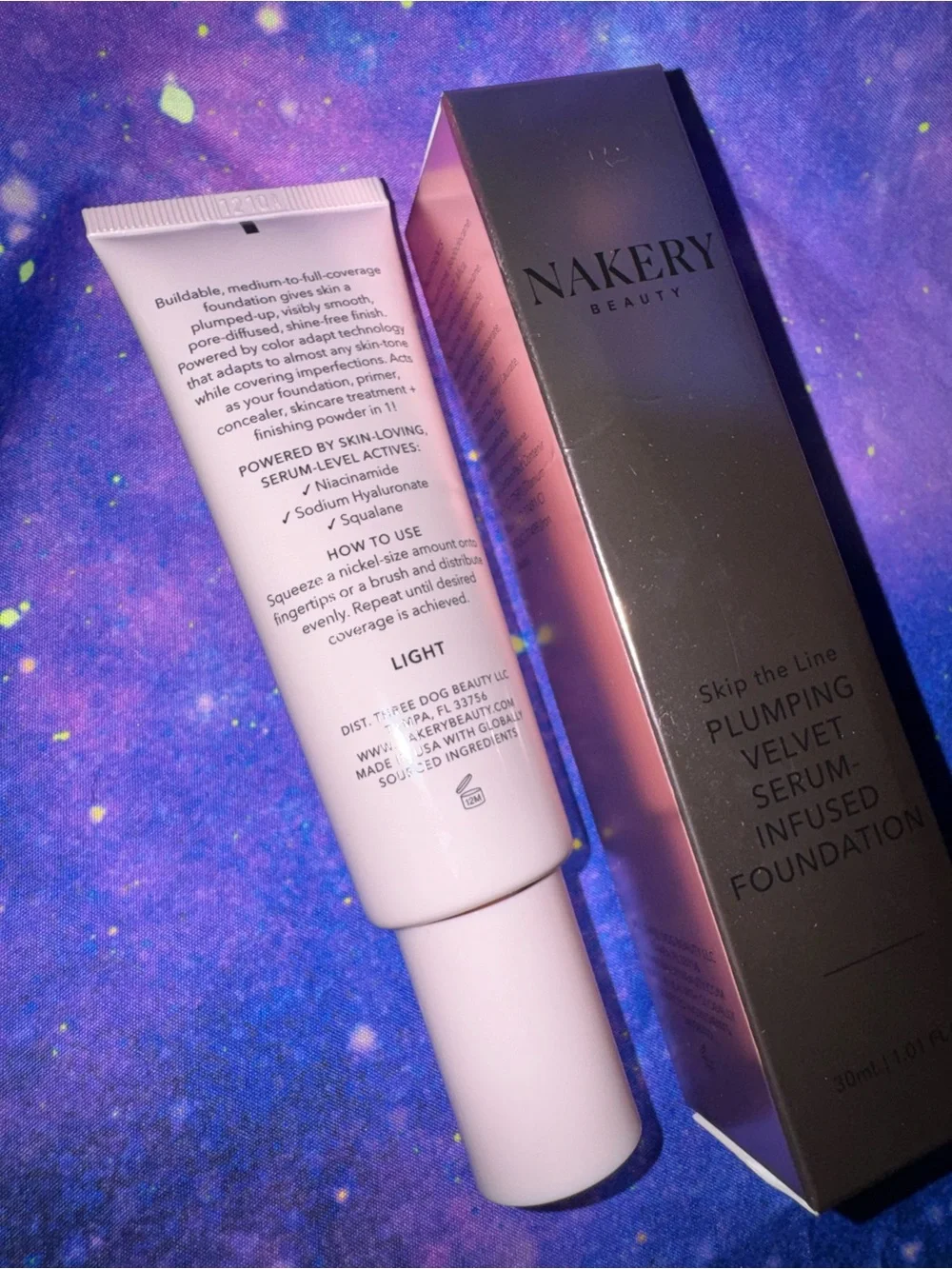 Nakery Plumping Velvet Serum-Infused Foundation - Light